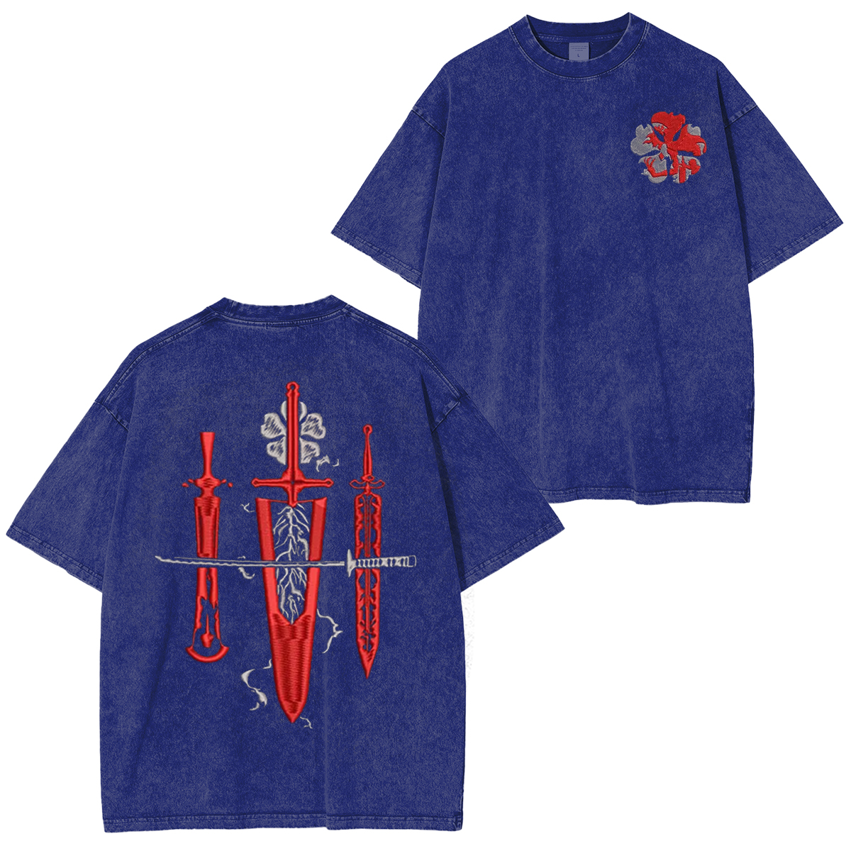 Black Clover Anime Washed T-shirt