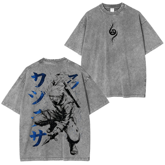 Kakashi Hatake Naruto Anime Unisex Washed T-Shirt/HOODIE