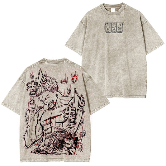 Kinji Hakari Jujutsu Kaisen Anime Washed T-shirt/Crewneck/Hoodie