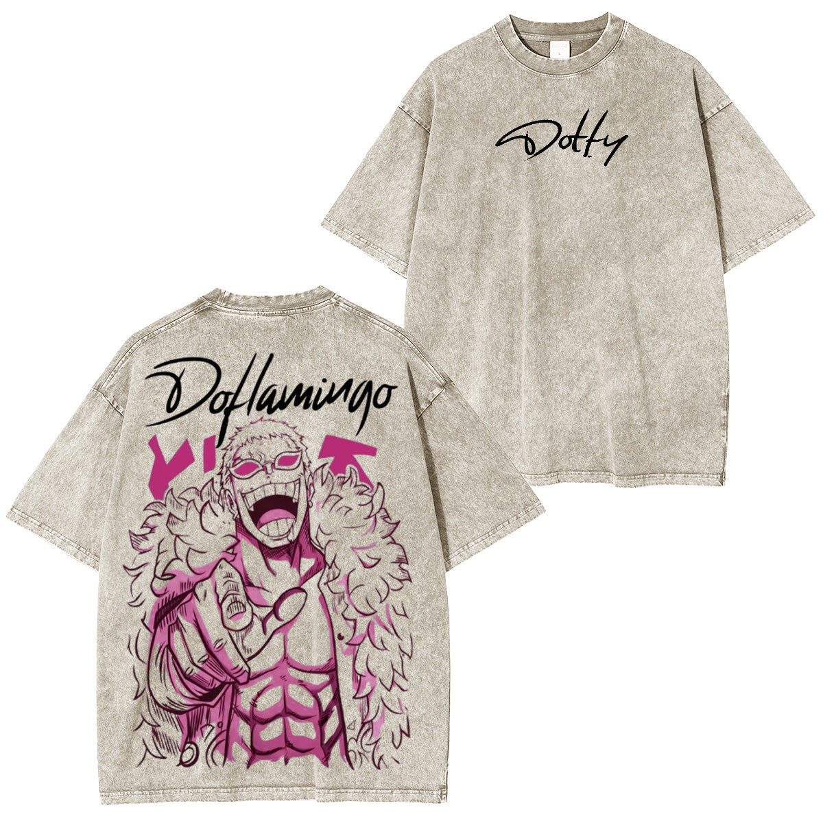 One Piece doflamingo Washed T-shirt/Crewneck/Hoodie