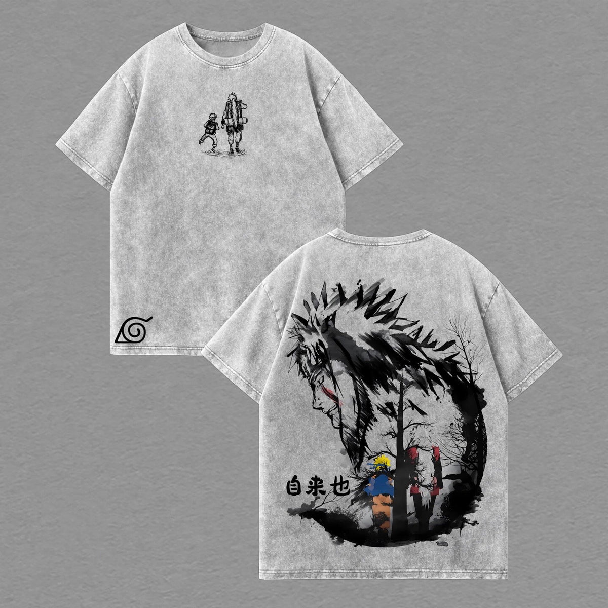 Jiraiya Naruto Anime Polera Lavada