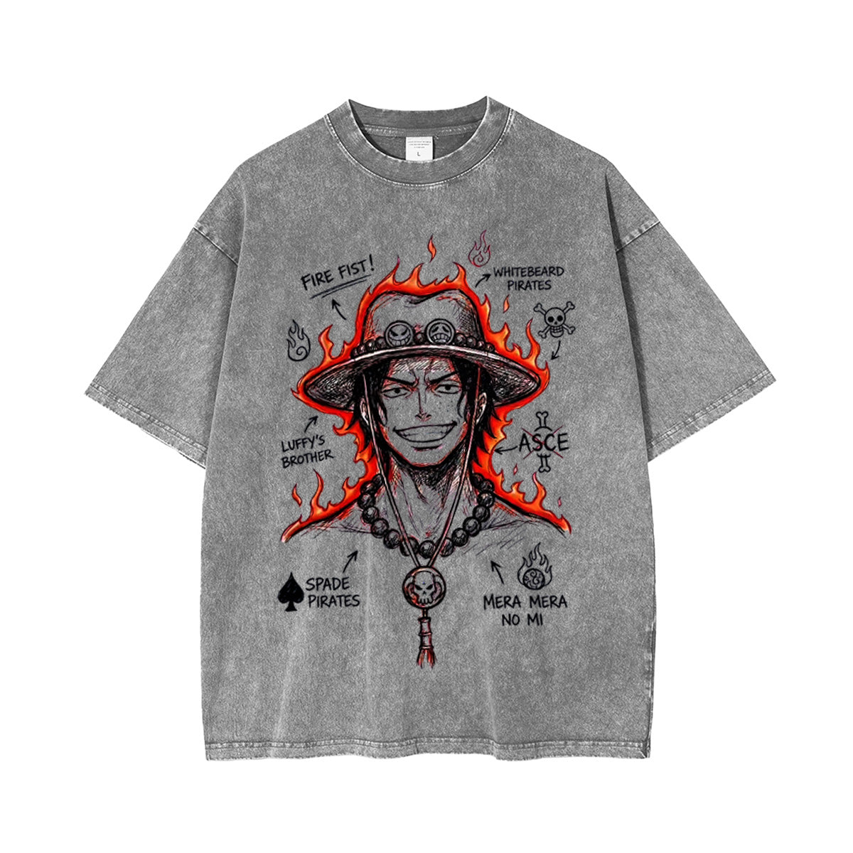 One Piece Anime Washed T-shirt/Crewneck/Hoodie