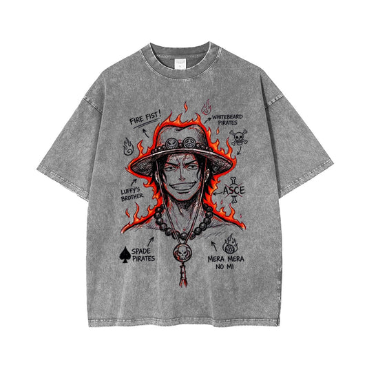 One Piece Anime Washed T-shirt/Crewneck/Hoodie