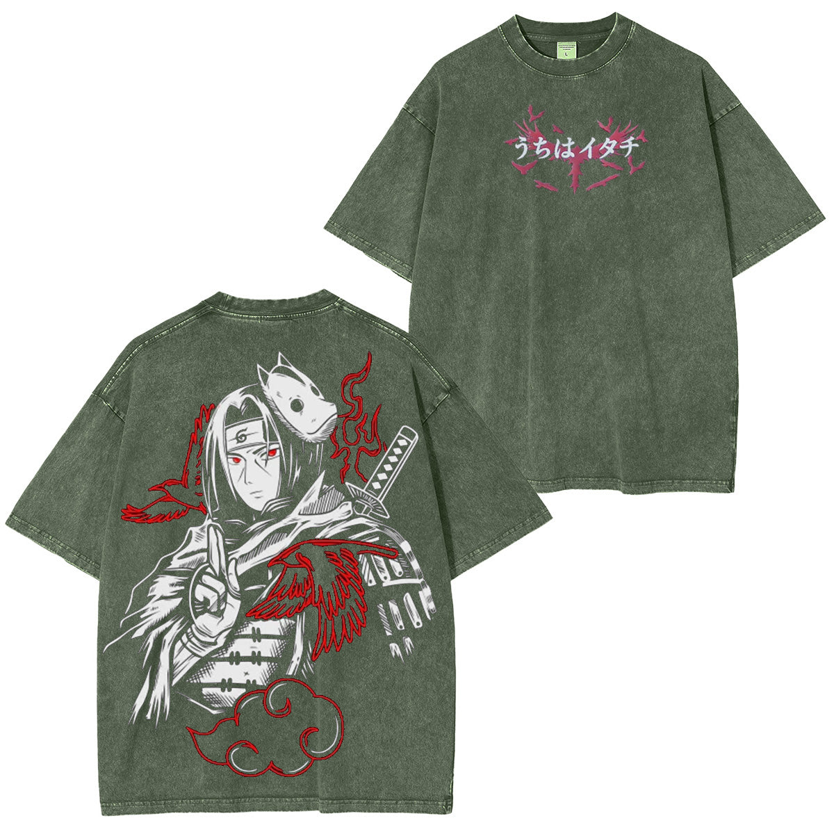Itachi Uchiha Naruto Washed T-shirt/Crewneck/Hoodie
