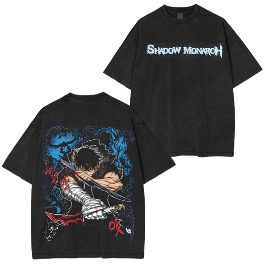 Solo Leveling Unisex Oversized Washed T-shirt