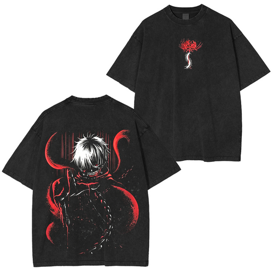 Tokyo Ghoul Vintage Polera Unisex Lavada