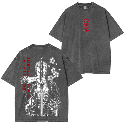 Zoro,One Piece Anime Polera Lavada