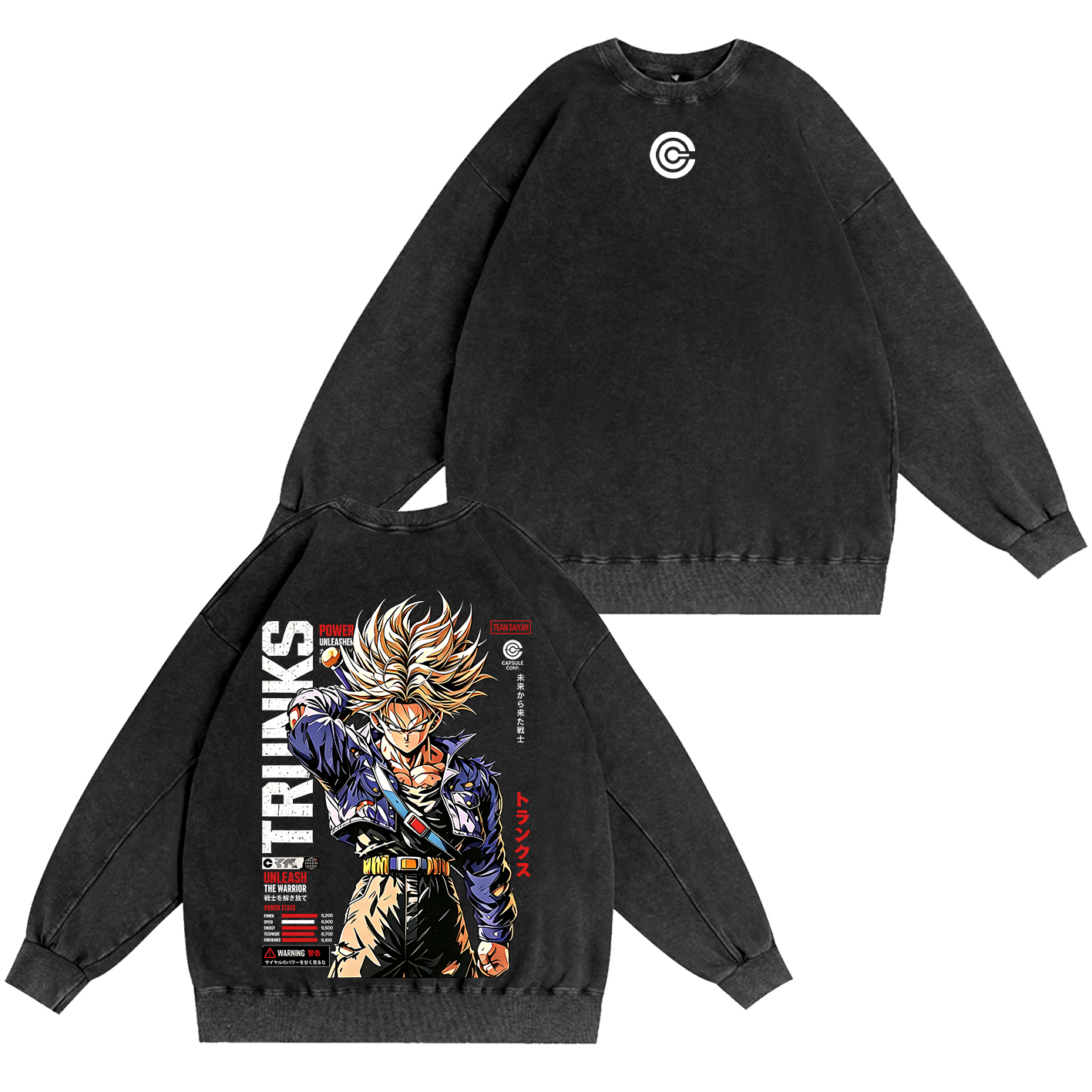 Future Trunks Dragon Ball Vintage Unisex Washed T-Shirt