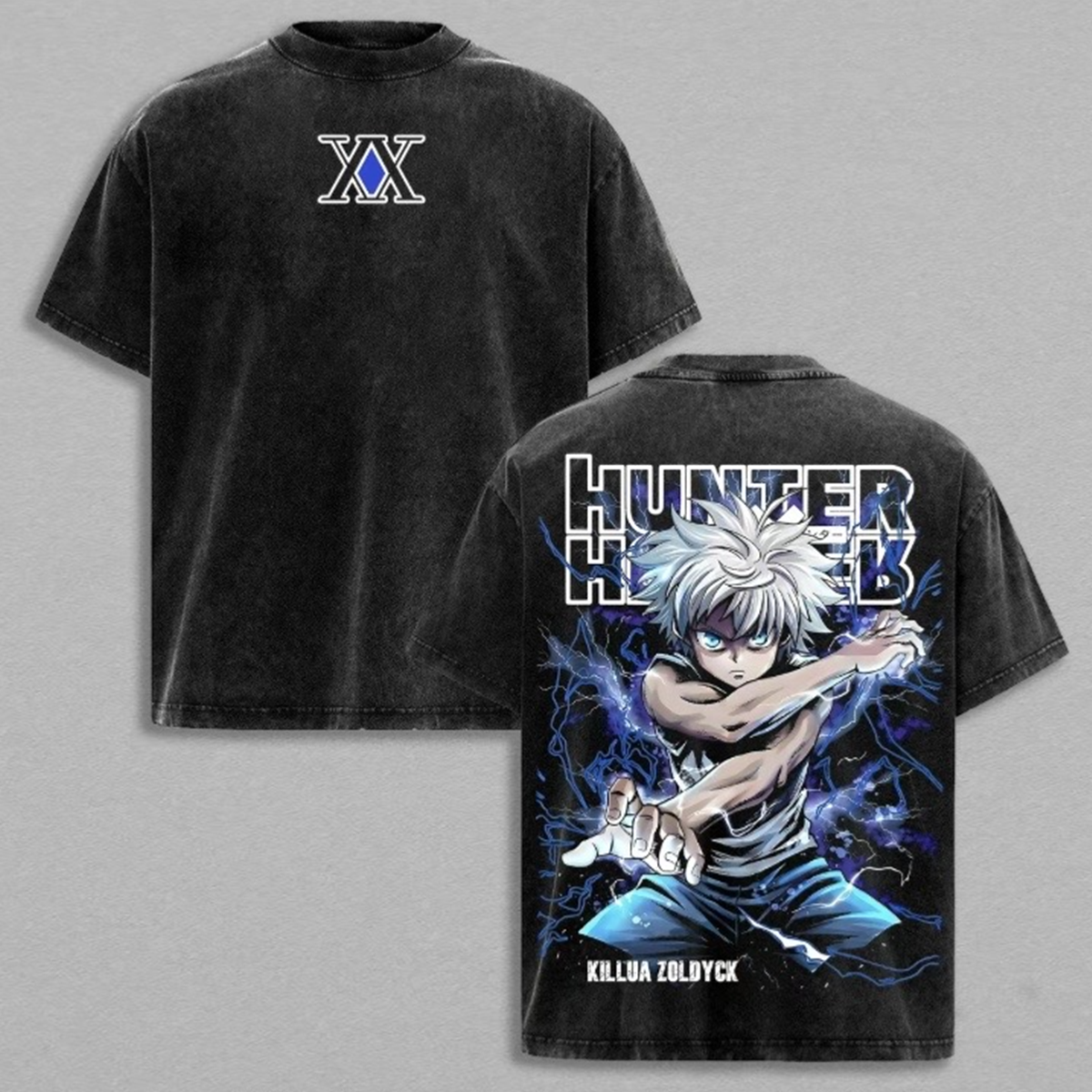 Hunter X Hunter Polera Lavada Vintage