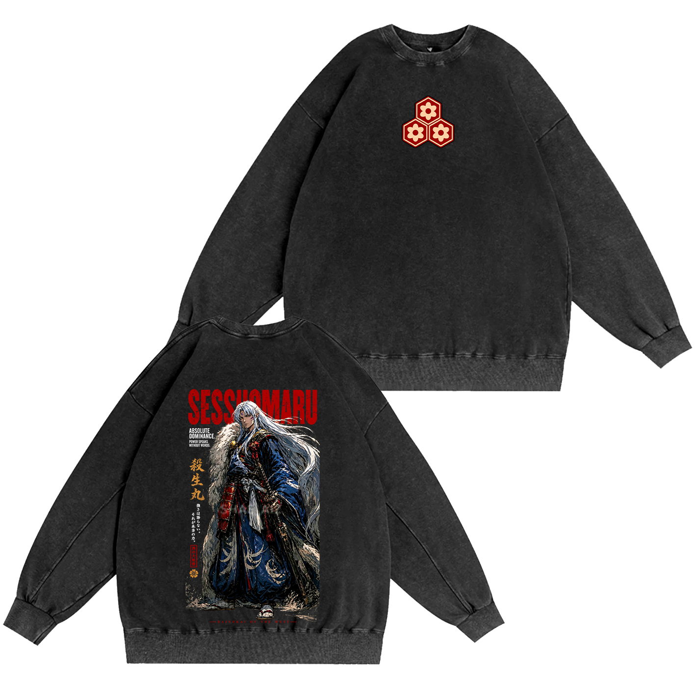 Inuyasha Sesshomaru Unisex Washed T-shirt/Crewneck/Hoodie