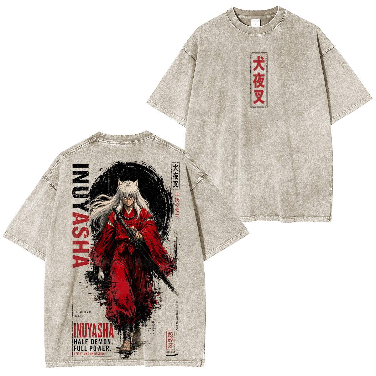 Inuyasha Polera Lavada