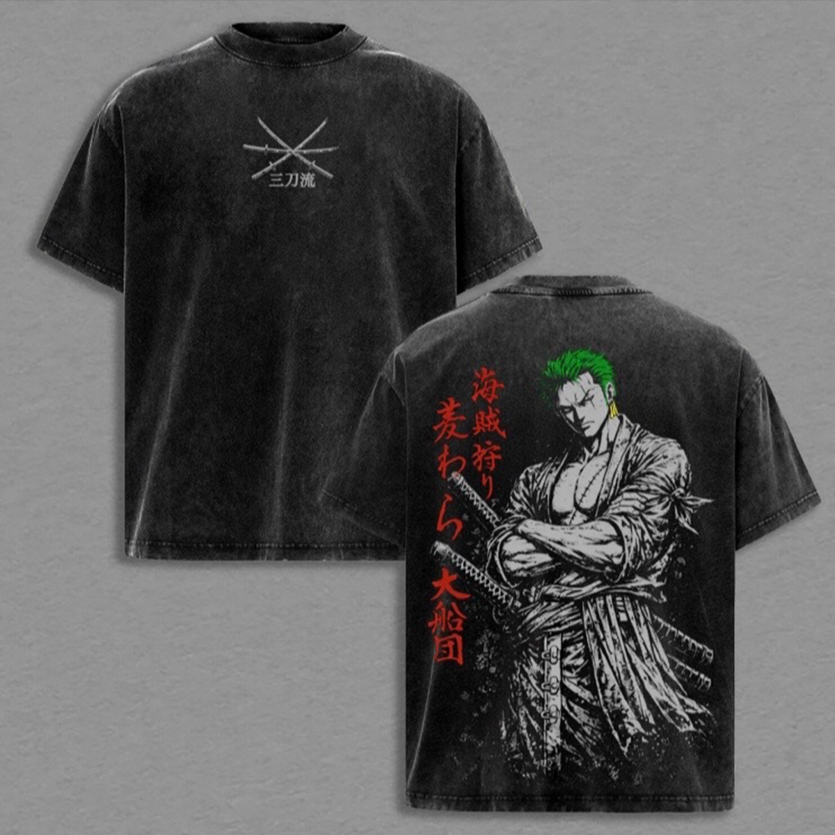 One Piece Vintage Unisex Washed T-Shirt
