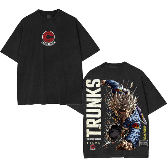 Future Trunks Dragon Ball Vintage Polera Unisex Lavada
