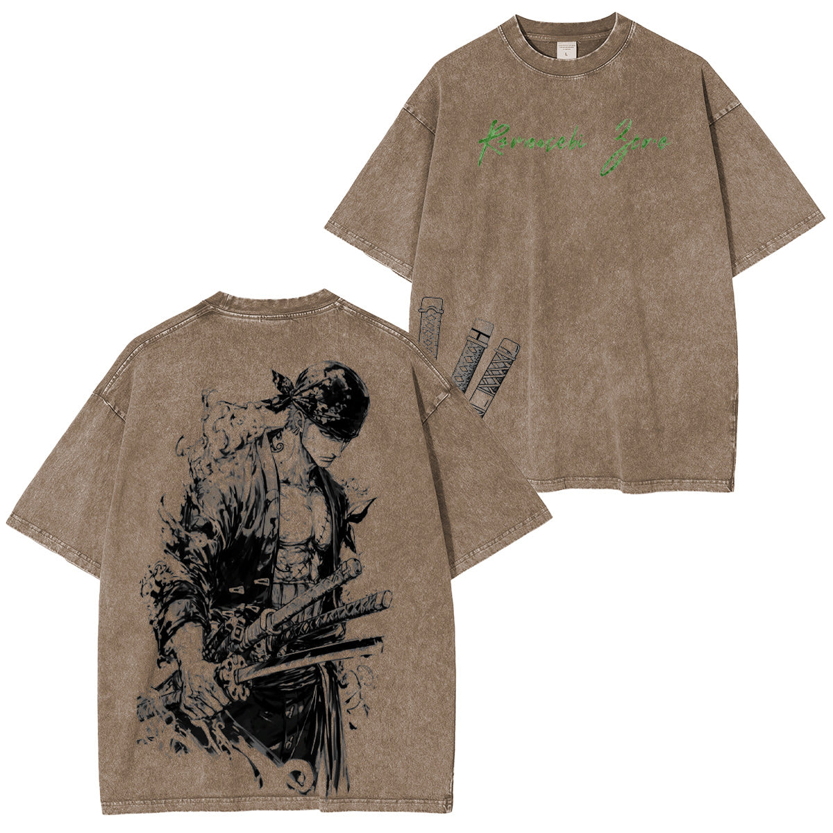 anime :Zoro Vintage washed T-shirt/Crewneck/Hoodie
