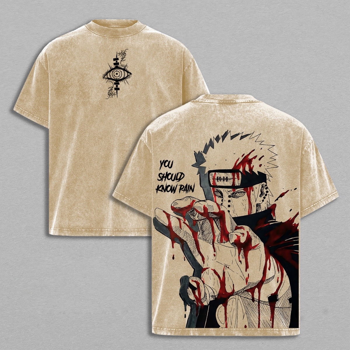 Rinnegan NarutoShippuden Akatsuki Polera Vintage