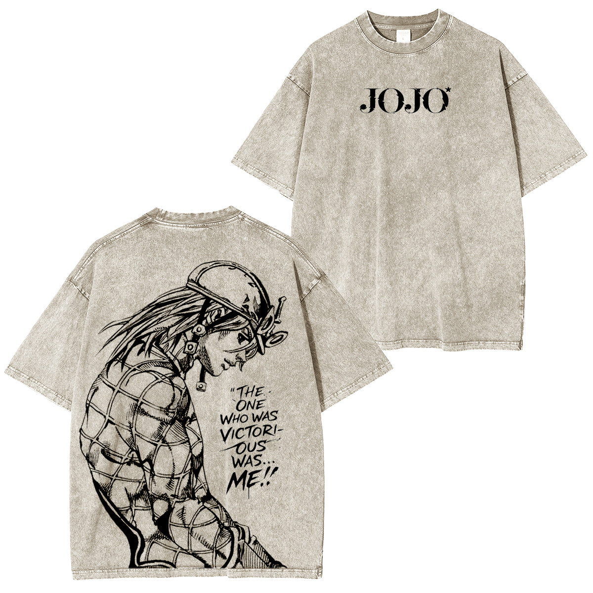 JoJo's Bizarre Adventure Vintage washed T-shirt/Crewneck/Hoodie