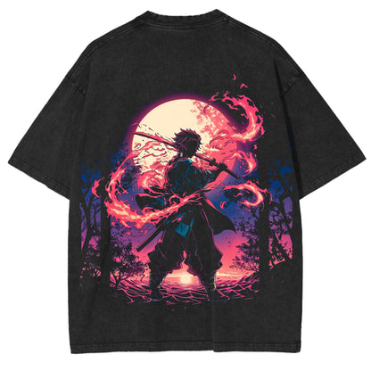 Kamado Tanjiro Demon Slayer Vintage Washed Tee
