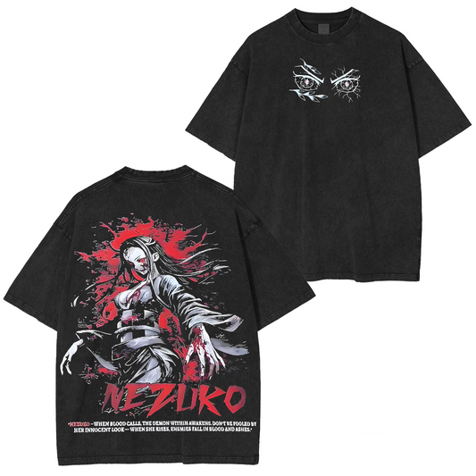 Nezuko Kamado Vintage Unisex Washed T-Shirt
