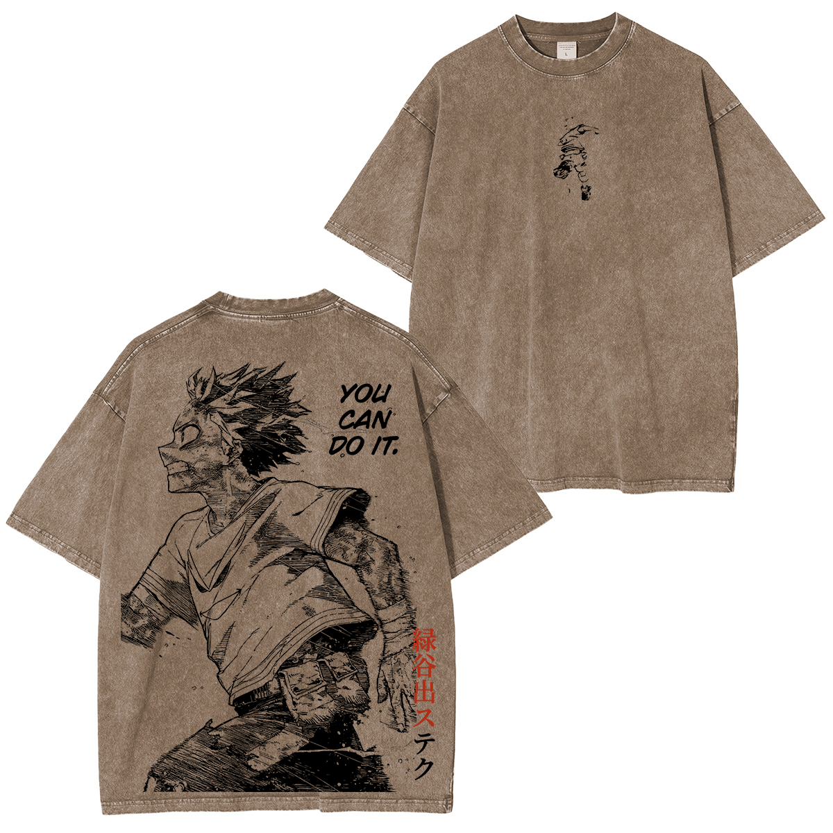 Izuku Midoriya My Hero Academia Polera Lavada Vintage