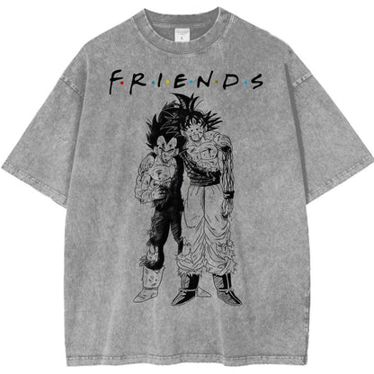 Son Goku Vegeta Dragon Ball Z Anime Polera Vintage