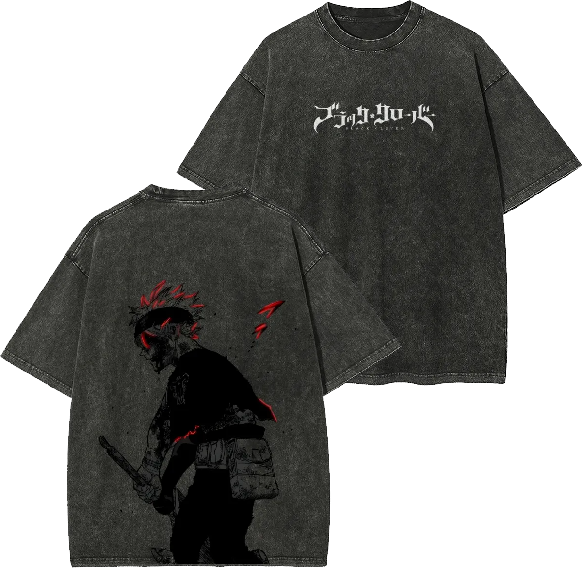 Black Clover Vintage Polera Oversize