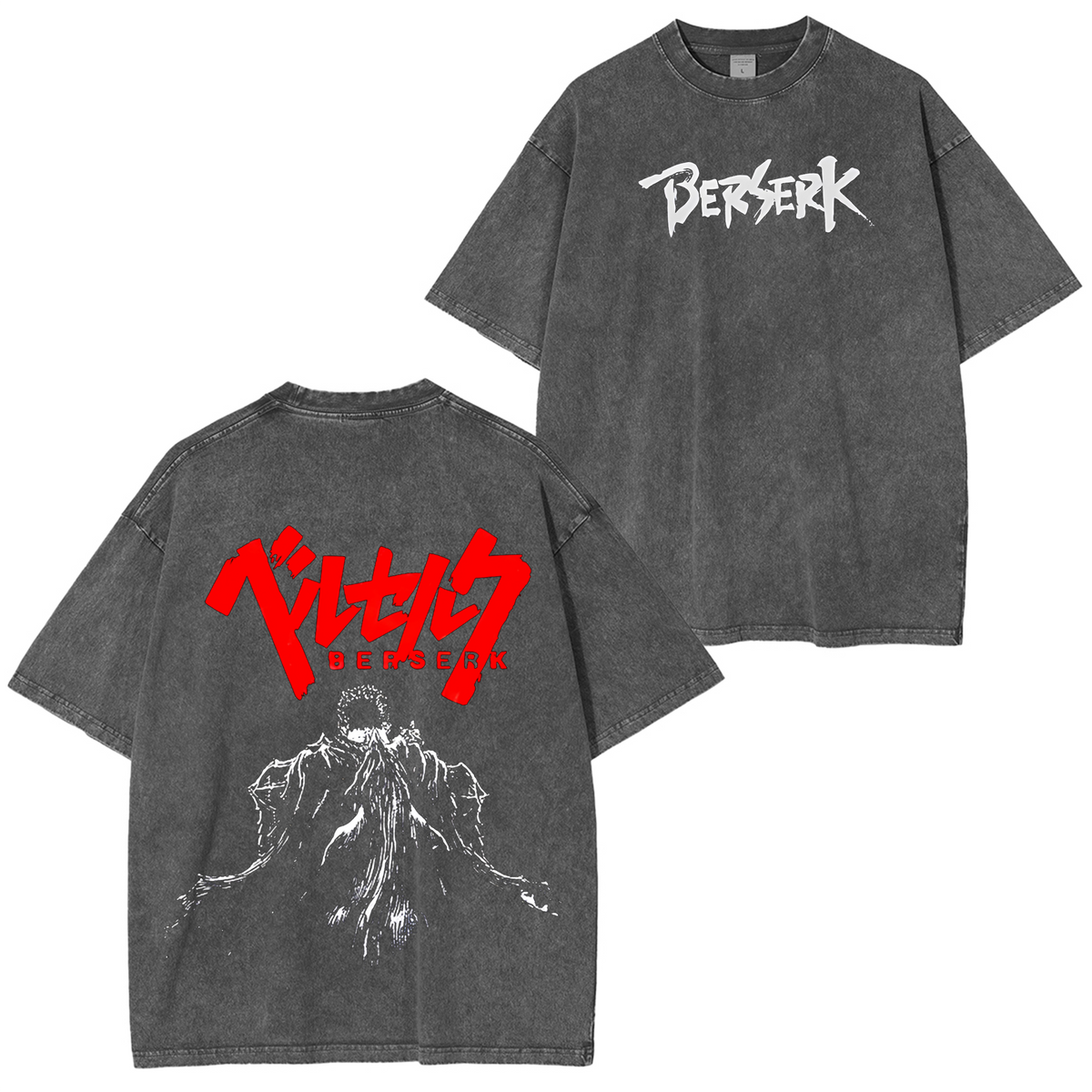 Berserk Anime Polera Unisex Lavada