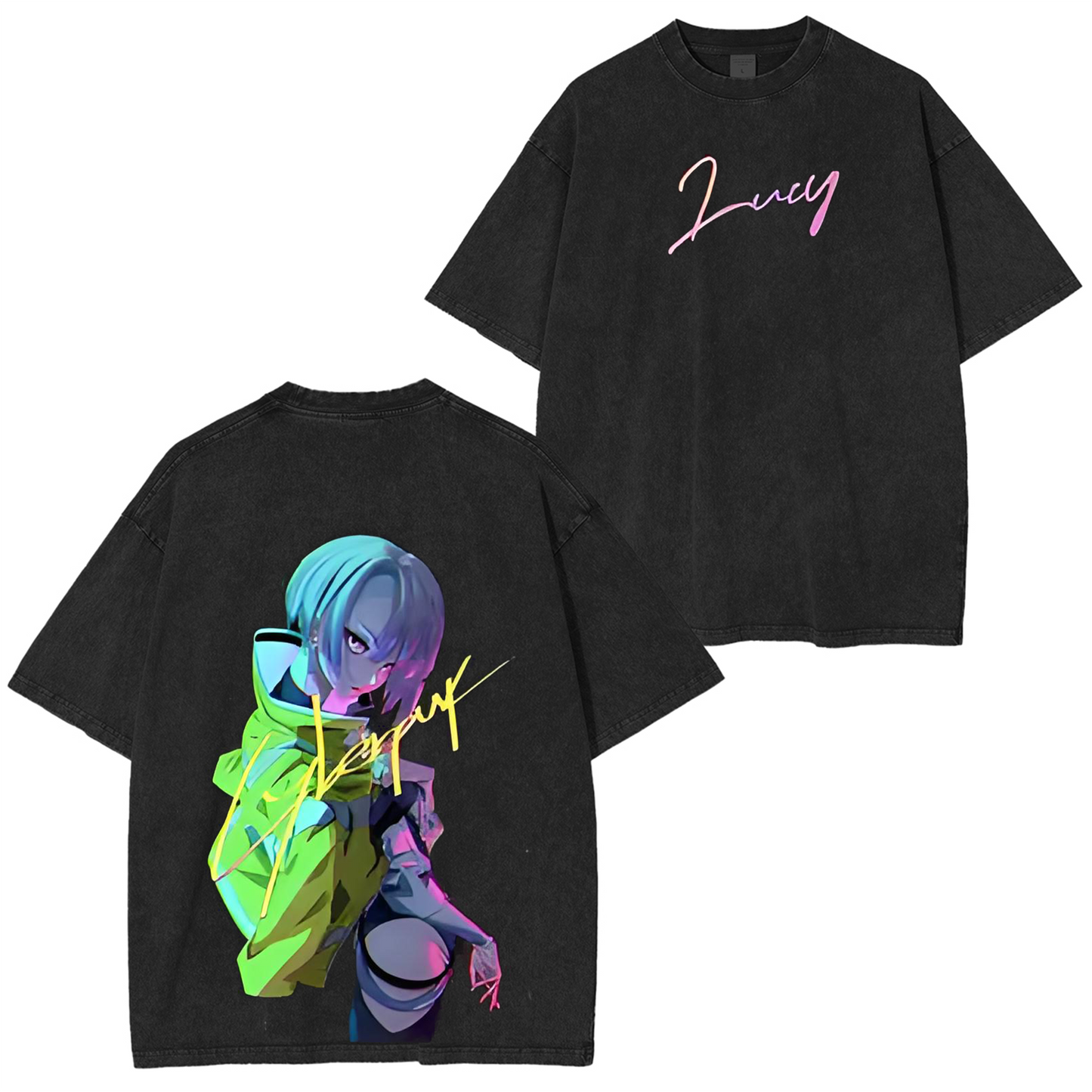 Lucy Cyberpunk Polera Unisex Lavada