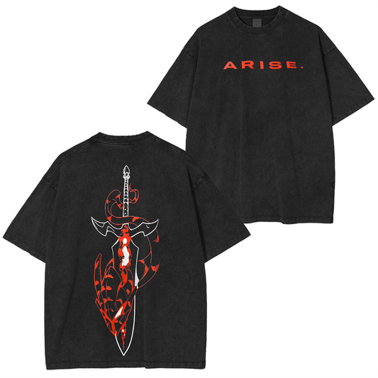 Solo Leveling Vintage Oversize Tee