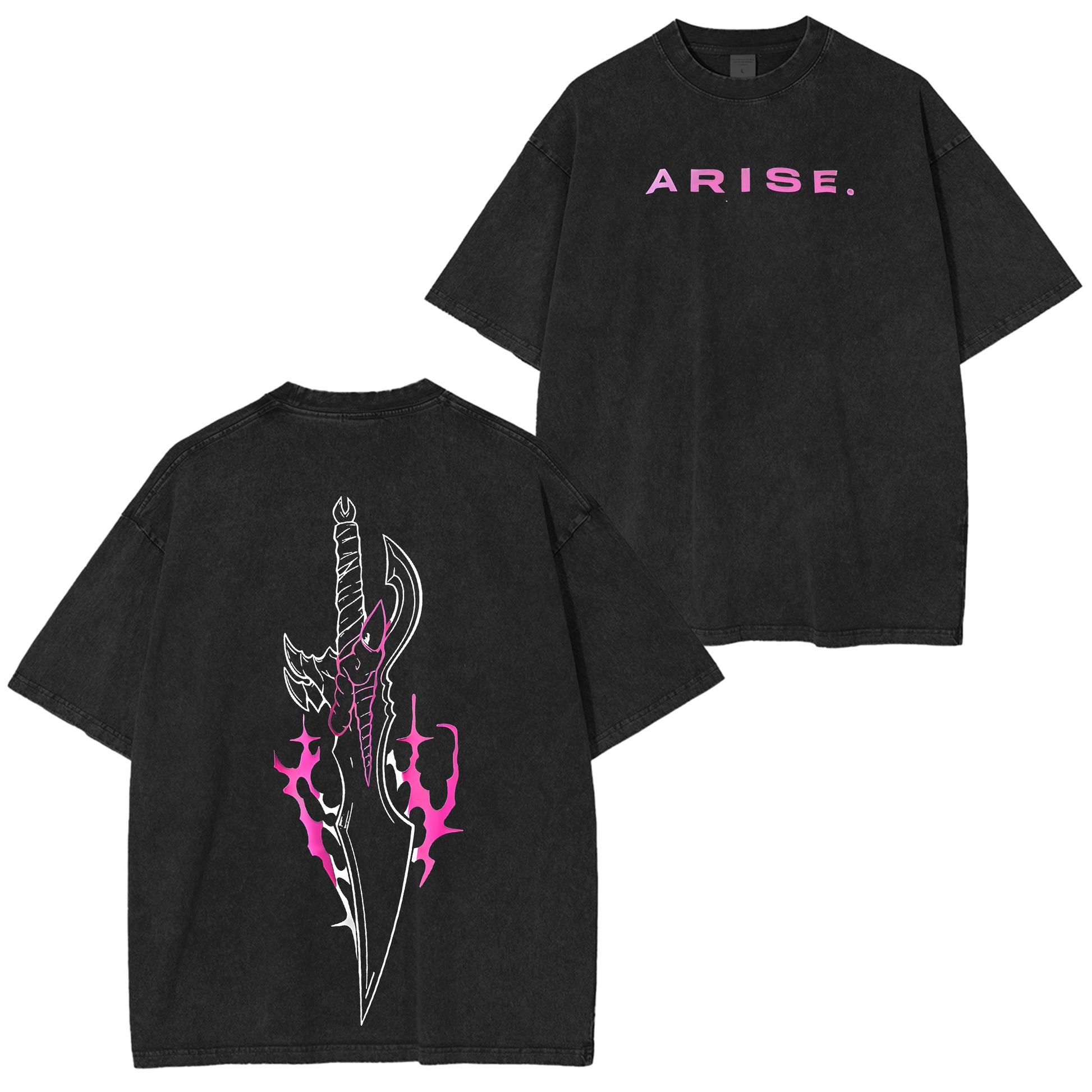 Solo Leveling Oversize Unisex Washed T-Shirt