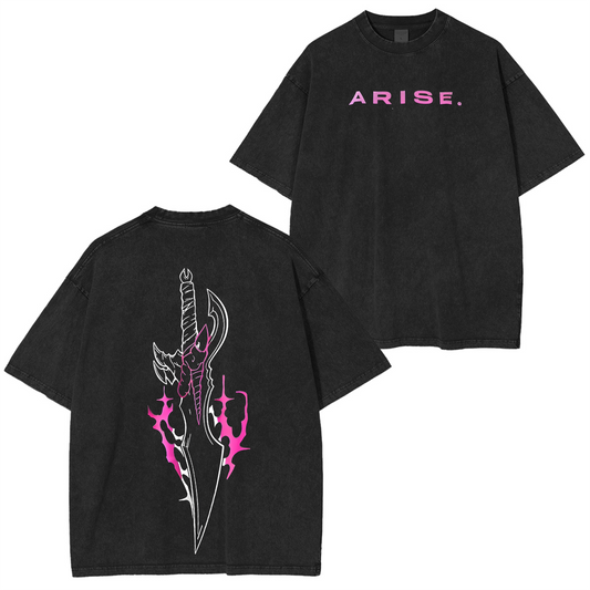 Solo Leveling Oversize Unisex Washed T-Shirt