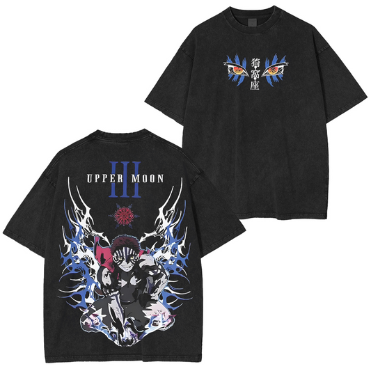 Akaza Demon Slayer-Vintage Washed Unisex T-Shirt