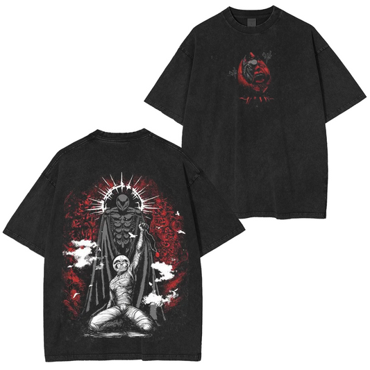Berserk' Washed Unisex Polera