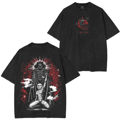 Berserk' Washed Unisex Polera