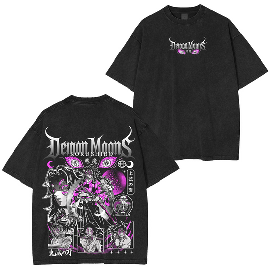 Playera Anime Serie Demon Slayer Vintage Washed T-shirt/Crewneck/Hoodie