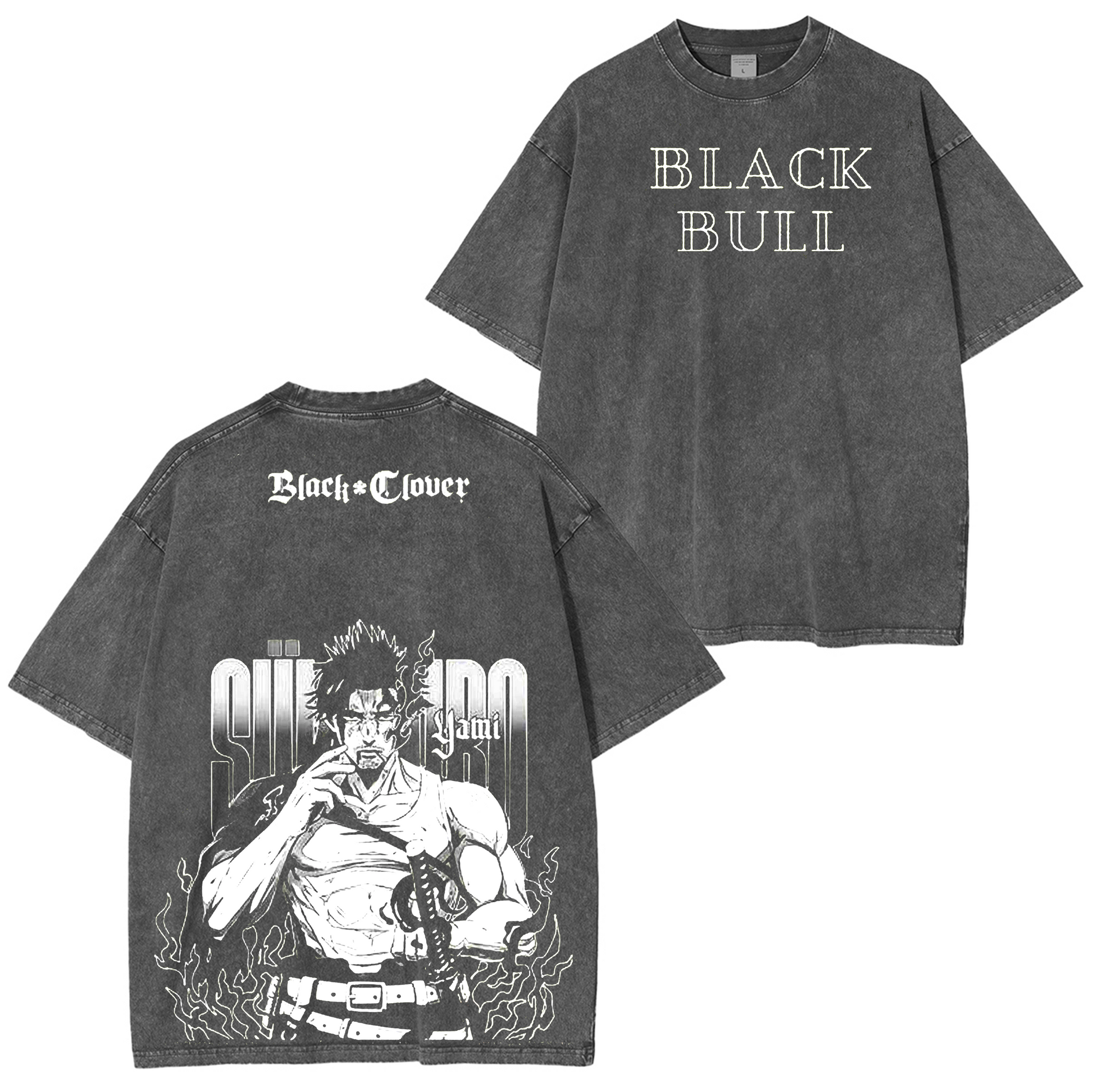 Yami Sukehiro Black Clover Anime Washed T-shirt/Crewneck/Hoodie