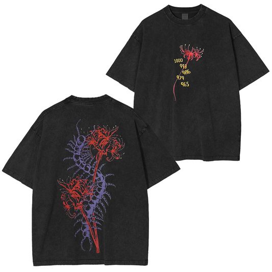 Tokyo Ghoul Acid Wash Oversized Polera Lavada Vintage