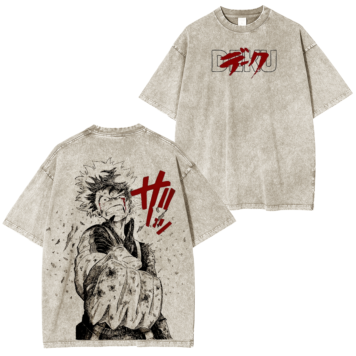 My Hero Academia Polera Lavada Vintage