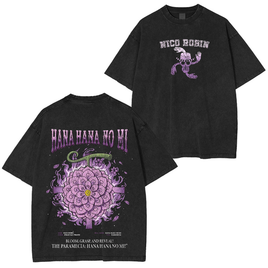 Hana Hana no Mi-One Piece Vintage Washed T-shirt/Crewneck/Hoodie