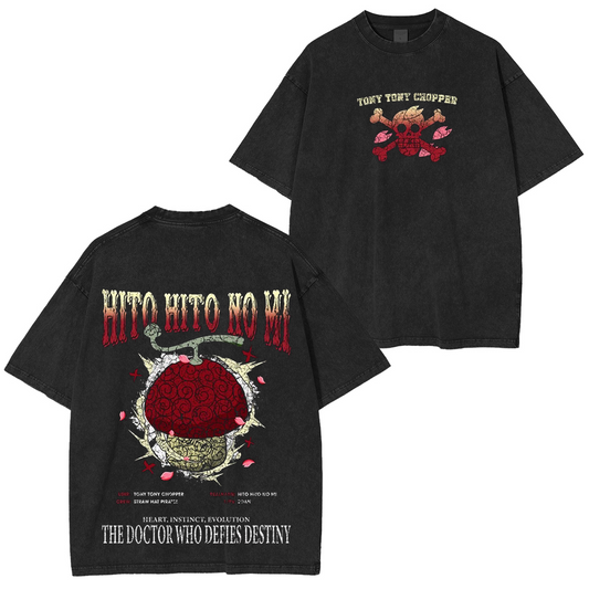 Hito Hito no Mi-One Piece Vintage Washed T-shirt/Crewneck/Hoodie