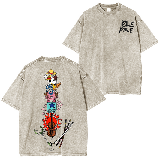 One Piece Vintage Washed T-shirt/Crewneck/Hoodie