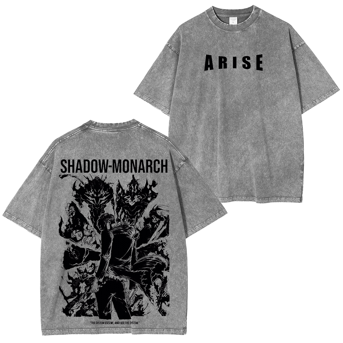 Solo Leveling Vintage Washed T-shirt/Crewneck/Hoodie
