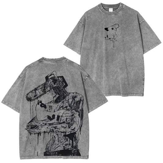 Chainsaw ManVintage Washed T-shirt/Crewneck/Hoodie