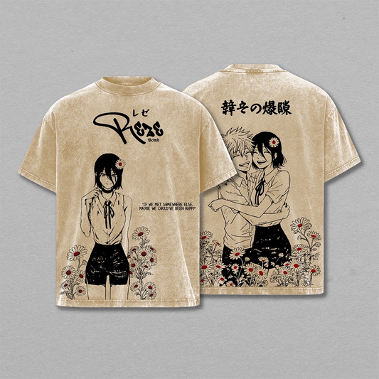 Chainsaw Man Vintage Washed T-shirt/Crewneck/Hoodie