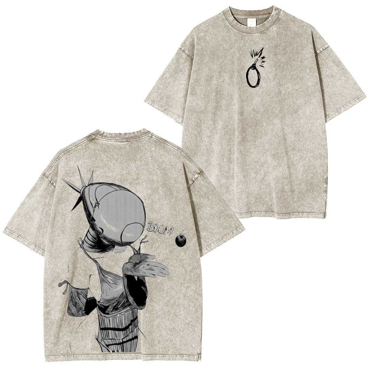Chainsaw Man Vintage Washed T-shirt/Crewneck/Hoodie