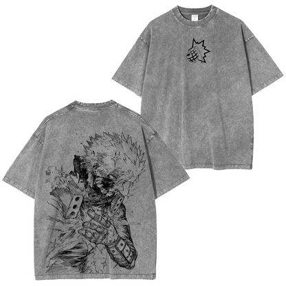 Katsuki Bakugo,My Hero Academia Anime Washed Unisex Polera