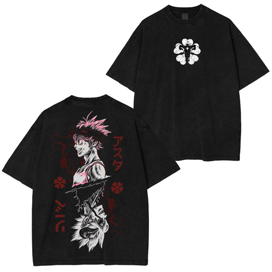 Black Clover Vintage Washed T-shirt/Crewneck/Hoodie