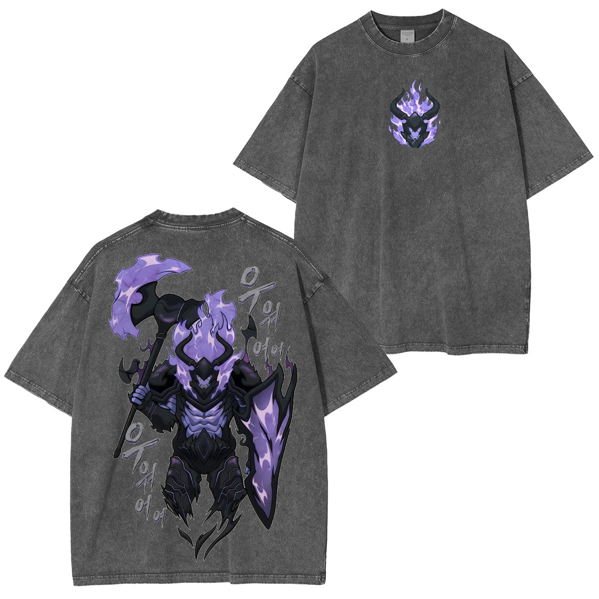 Solo Leveling Vintage Washed T-shirt/Crewneck/Hoodie