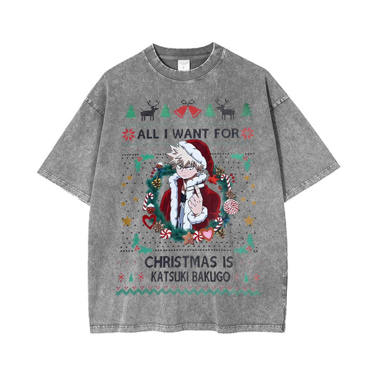 My Hero Academia Vintage Washed T-shirt/Crewneck/Hoodie