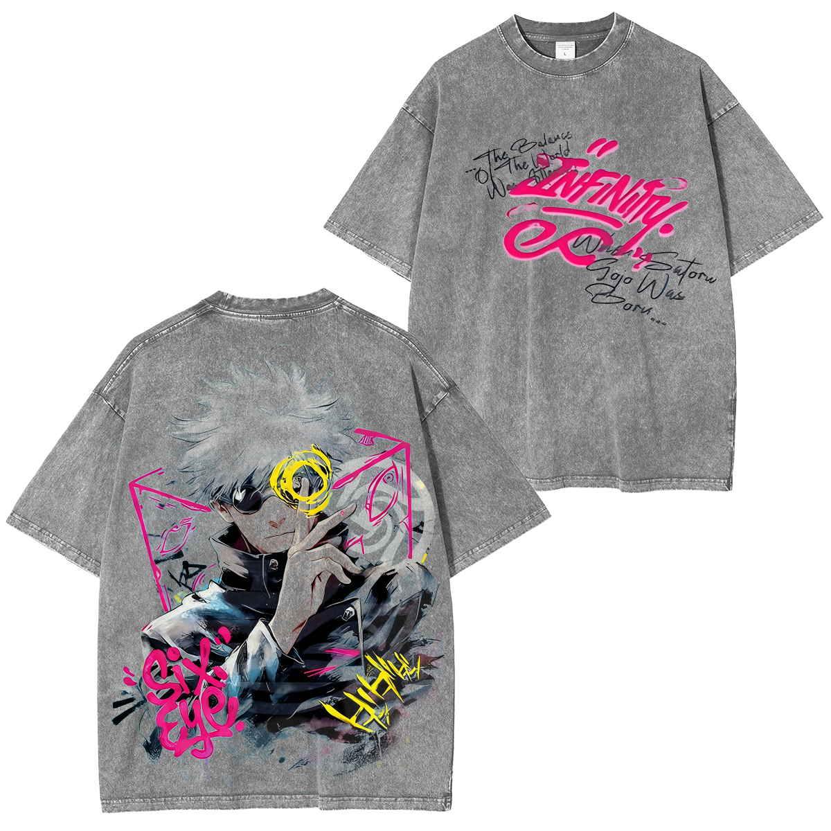 Jujutsu Kaisen Gojo Satoru Vintage Washed T-shirt/Crewneck/Hoodie