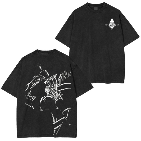 Sword Art Online Kirito B&W Unisex Washed T-shirt/Crewneck/Hoodie
